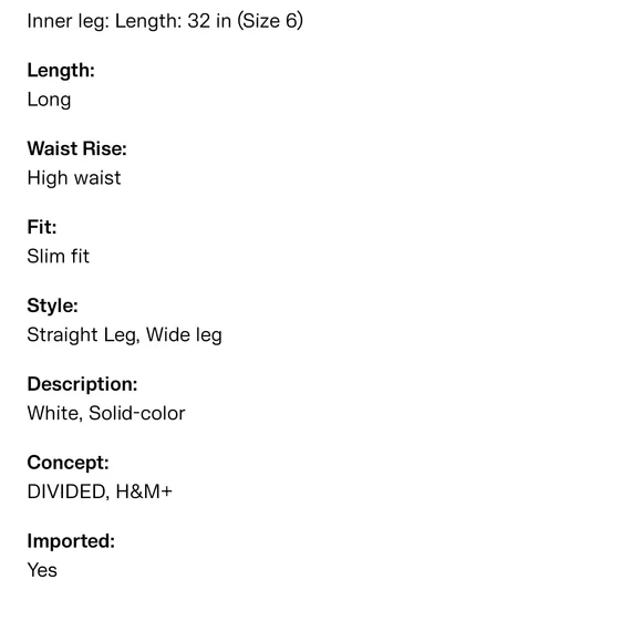 Stylish White Wide-Leg Pants - Picture 3 of 8